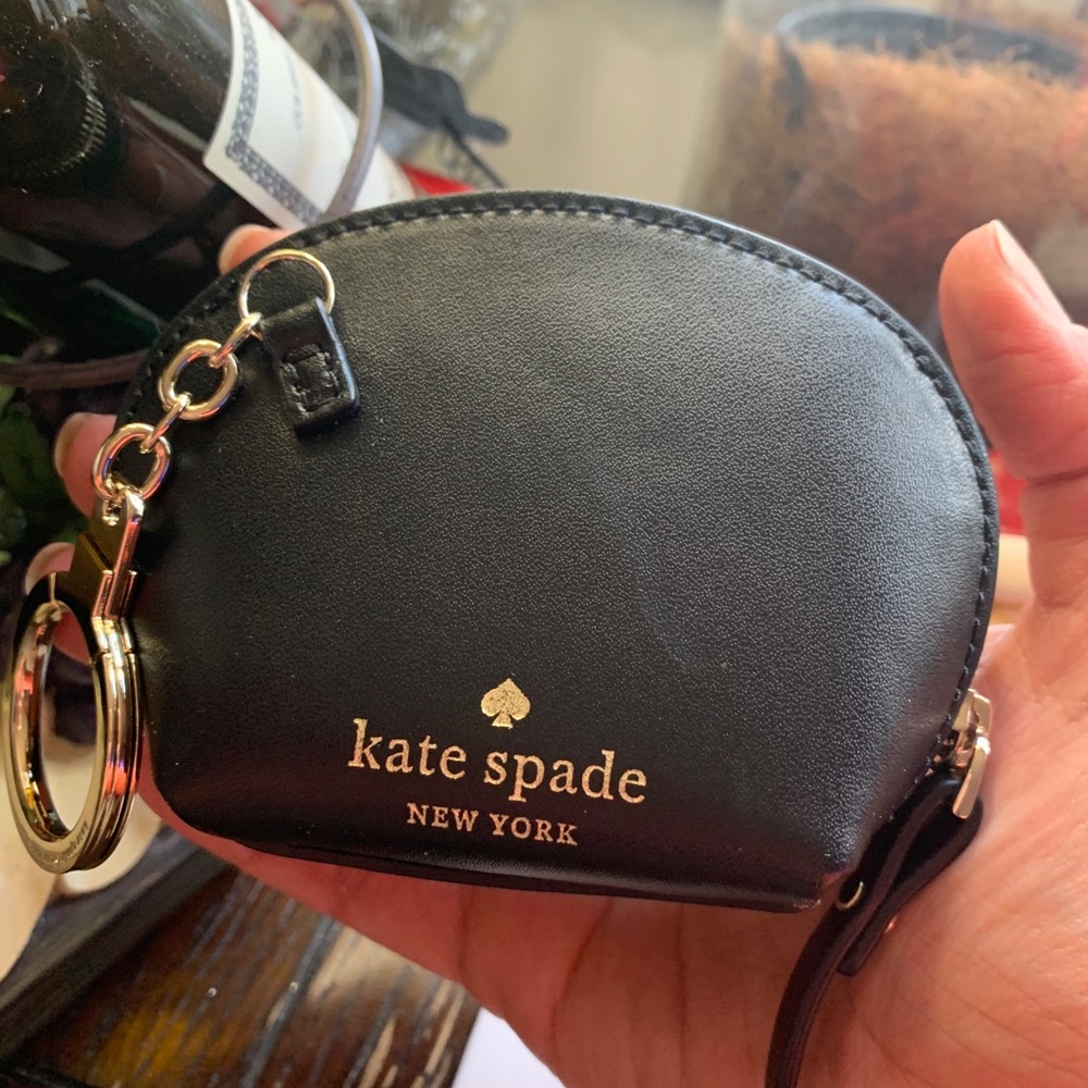 LIMITED EDITION🔥Authentic Kate Spade leather iceskater coin/Keychain zip wallet - Picture 2 of 8